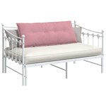 vidaXL Coussin de Dos Rose 120 x 50 cm Tissu en velours côtelé