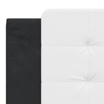 vidaXL Cadre de lit sans matelas noir et blanc 180x200 cm similicuir
