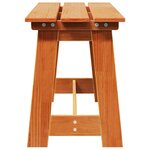 vidaXL Banc extérieur Marron 119 x 35 x 47 cm Bois massif en pin