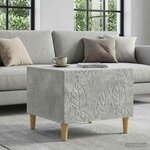 vidaXL Table basse Gris béton 50 x 49 x 40 cm Bois d'ingénierie