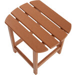 Tectake Lot de 2 chaises de jardin JANIS avec table KAMALA - marron