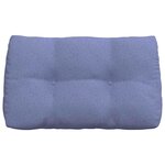 vidaXL Coussin de Dos Bleu denim 80 x 24 x 50 cm tissu