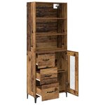 vidaXL Haut Armoire Bois Ancien 69 5 x 34 x 180 cm Bois d'ingénierie