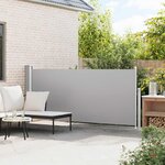 vidaXL Auvent latéral rétractable 140 x 300 cm Gris
