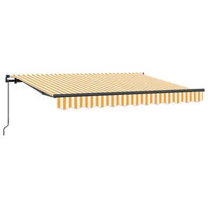 vidaXL Auvent Rétractable Jaune 300 x 200 cm tissu