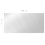 vidaXL Couverture de piscine Argenté 488x244 cm PE