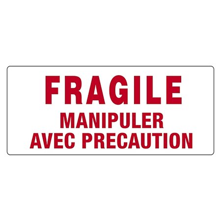 Étiquettes d'expédition fragile manipuler avec précaution (lot de 500)