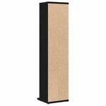 vidaXL Armoire à CD chêne noir 21x20x88 cm bois d'ingénierie