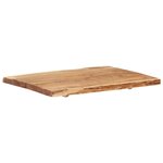 vidaXL Dessus de table Bois d'acacia massif 80x(50-60)x3 8 cm