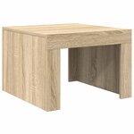 vidaXL Table basse Chêne sonoma 50x50x35 cm Bois d'ingénierie