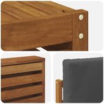 vidaXL Ensemble de canapés d'extérieur 10 pc Naturel et Anthracite