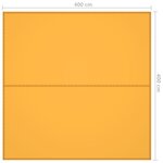 Vidaxl bâche d'extérieur 4x4 m jaune