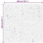 vidaXL Tapis OVIEDO à poils courts rouge 200x200 cm