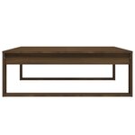 vidaXL Table basse Chêne marron 100x100x35 cm Bois d'ingénierie