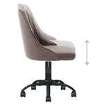 Vidaxl chaise pivotante de salle à manger gris clair velours