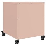 vidaXL Table de chevet rose 36x39x43 5 cm acier