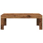 vidaXL Table basse vieux bois 102x50x35 cm bois d'ingénierie