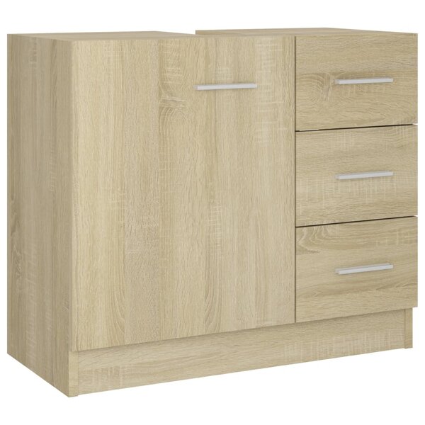 vidaXL Armoire d'évier Chêne sonoma 63x30x54 cm Bois d'ingénierie