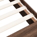 vidaXL Cadre de lit chêne marron 150x200 cm bois d'ingénierie