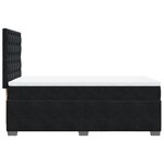 vidaXL Sommier à lattes de lit avec matelas Noir 100x200 cm Velours