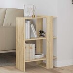 vidaXL Étagère Chêne Sonoma 52 x 25 x 71 5 cm Bois d'ingénierie