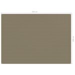 vidaXL Tapis de tente 250x350 cm Taupe