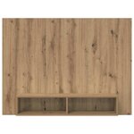 vidaXL Meuble TV mural chêne artisanal 120 x 23.5 x 90 cm