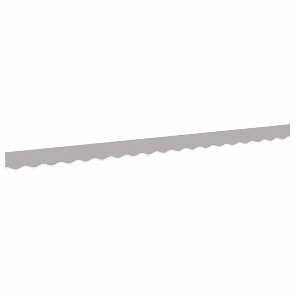 vidaXL Bande de auvent Gris clair 3.8 x 0.2 m Toile