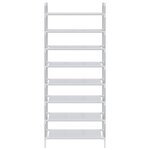 vidaXL Étagère à chaussures 8 étagères Métal et tissu intissé Argenté