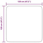 vidaXL Tapis shaggy à poils longs NAVARRA gris foncé 120x120 cm