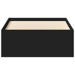 vidaXL Cadre de lit sans matelas noir 90x190 cm