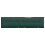 vidaXL Coussin de Dos Vert foncé 200 x 50 cm Tissu en velours côtelé