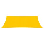 vidaXL Voile d'ombrage 160 g/m² Jaune 2 5x4 m PEHD