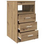 vidaXL Commode chêne artisanal 40x50x76 cm bois d'ingénierie