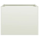 vidaXL Jardinière blanc 40x40x30 cm acier