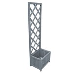 vidaXL Jardinière en treillis 40x30x135 cm Bois de sapin massif