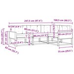 vidaXL Ensemble de canapés d'extérieur 4 pc Naturel et Anthracite