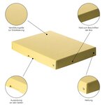 Purebox Pastel A4 40mm - Jaune - X 5 - Falken