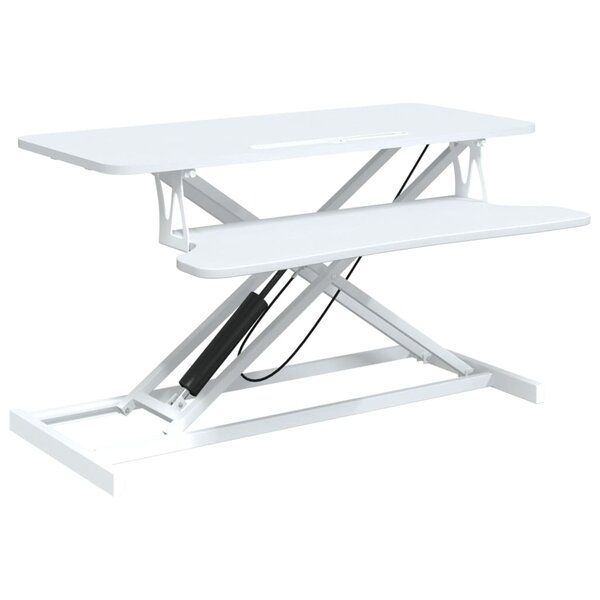 vidaXL Bureau de travail réglable 90x40x(13-50) cm Acier et bois