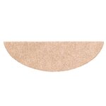 vidaXL Tapis d'escalier auto-adhésif Poinçon aiguilleté 15 Pièces Marron