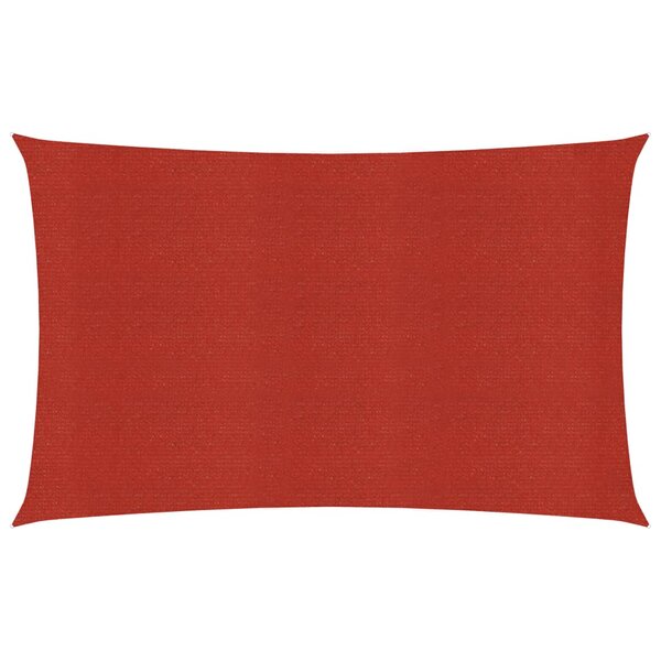 vidaXL Voile d'ombrage 160 g/m² Rouge 4x6 m PEHD