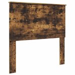 vidaXL Cadre de lit Chêne fumé 100 x 200 cm Pin massif