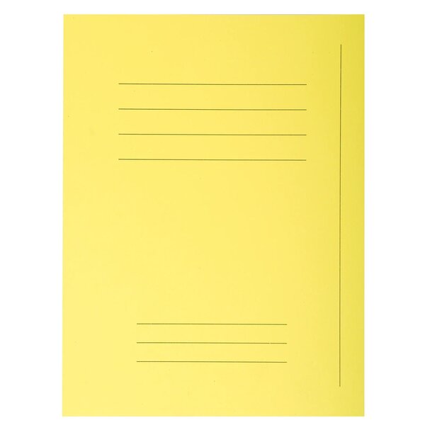 Paquet 50 Chemises Forever® 220 100  Recyclé Avec Impression - 24x32cm - Jaune - X 5 - Exacompta
