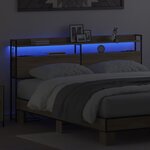 vidaXL Tête de lit de rangement Chêne sonoma 180 cm Bois d'ingénierie