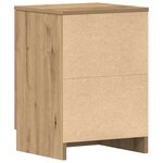 vidaXL Tables de chevet 2 Pièces chêne artisanal 38x35x55 cm