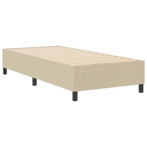 vidaXL Lit à ressorts Vert gris 90 x 200 cm Tissu en velours côtelé