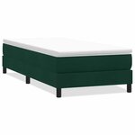 vidaXL Sommier à lattes de lit sans matelas vert foncé 90x220 cm