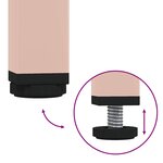 vidaXL Buffet haut rose 35x39x103 5 cm acier