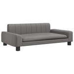 vidaXL Canapé pour enfants gris 90x53x30 cm similicuir