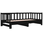 vidaXL Lit coulissant 2x(90x190) cm Bois de pin massif